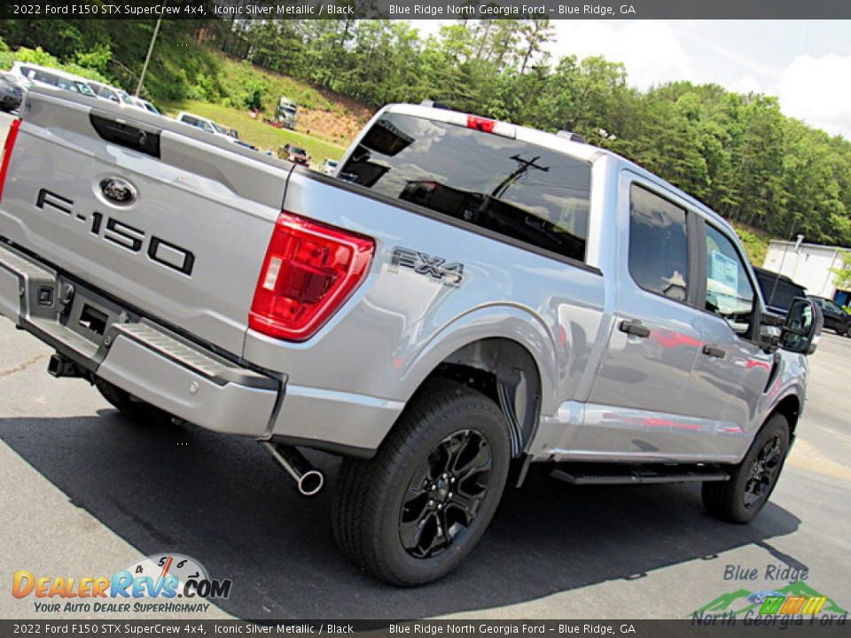 2022 Ford F150 STX SuperCrew 4x4 Iconic Silver Metallic / Black Photo #30