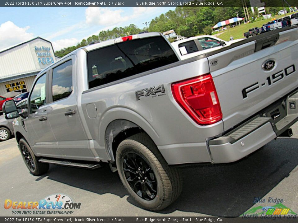 2022 Ford F150 STX SuperCrew 4x4 Iconic Silver Metallic / Black Photo #31