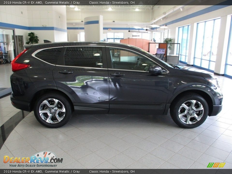 2019 Honda CR-V EX AWD Gunmetal Metallic / Gray Photo #4