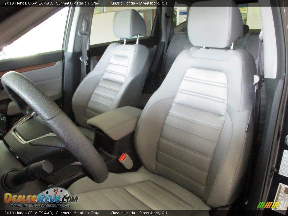 2019 Honda CR-V EX AWD Gunmetal Metallic / Gray Photo #28