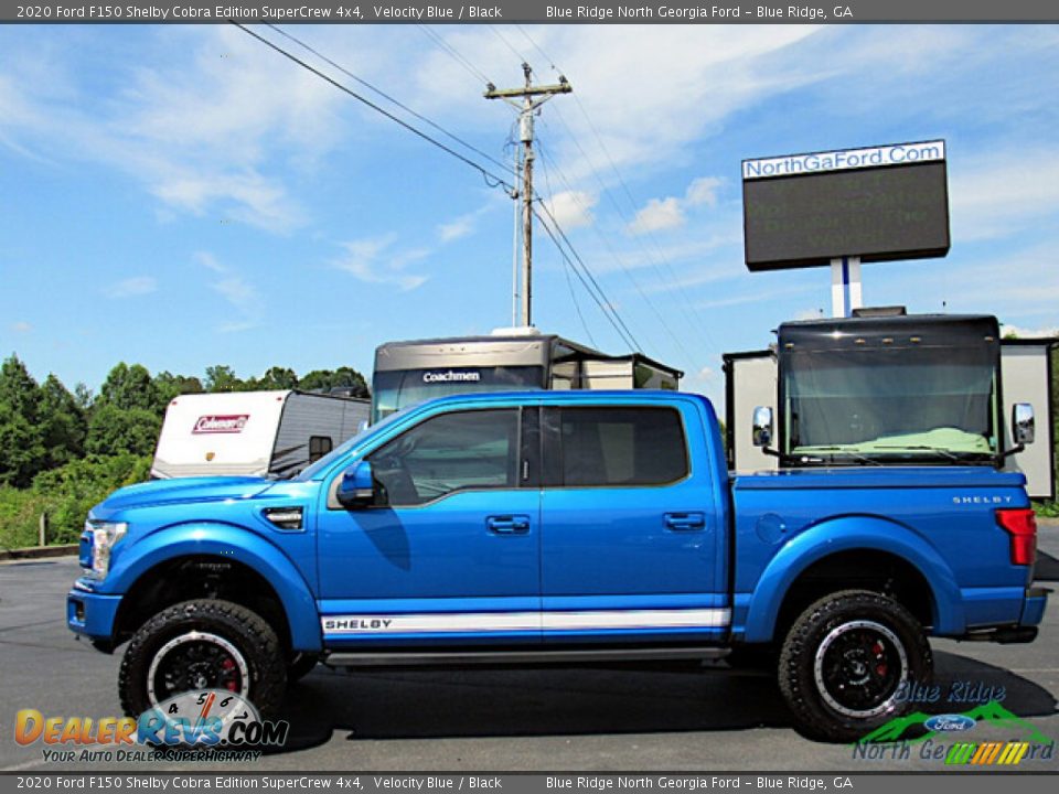 Velocity Blue 2020 Ford F150 Shelby Cobra Edition SuperCrew 4x4 Photo #2