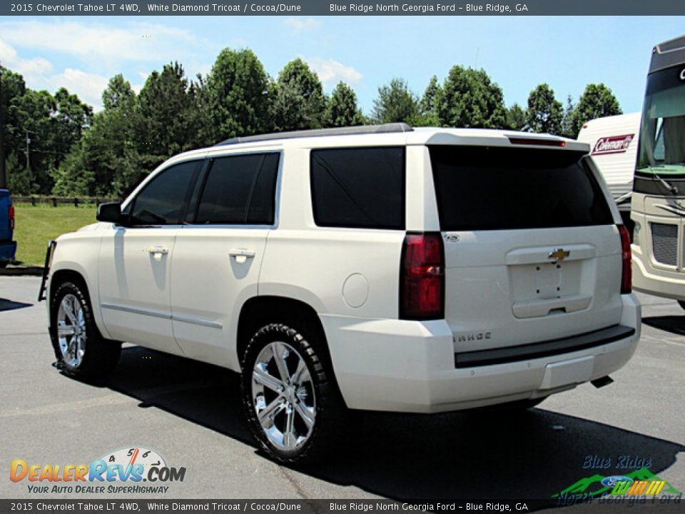 2015 Chevrolet Tahoe LT 4WD White Diamond Tricoat / Cocoa/Dune Photo #3