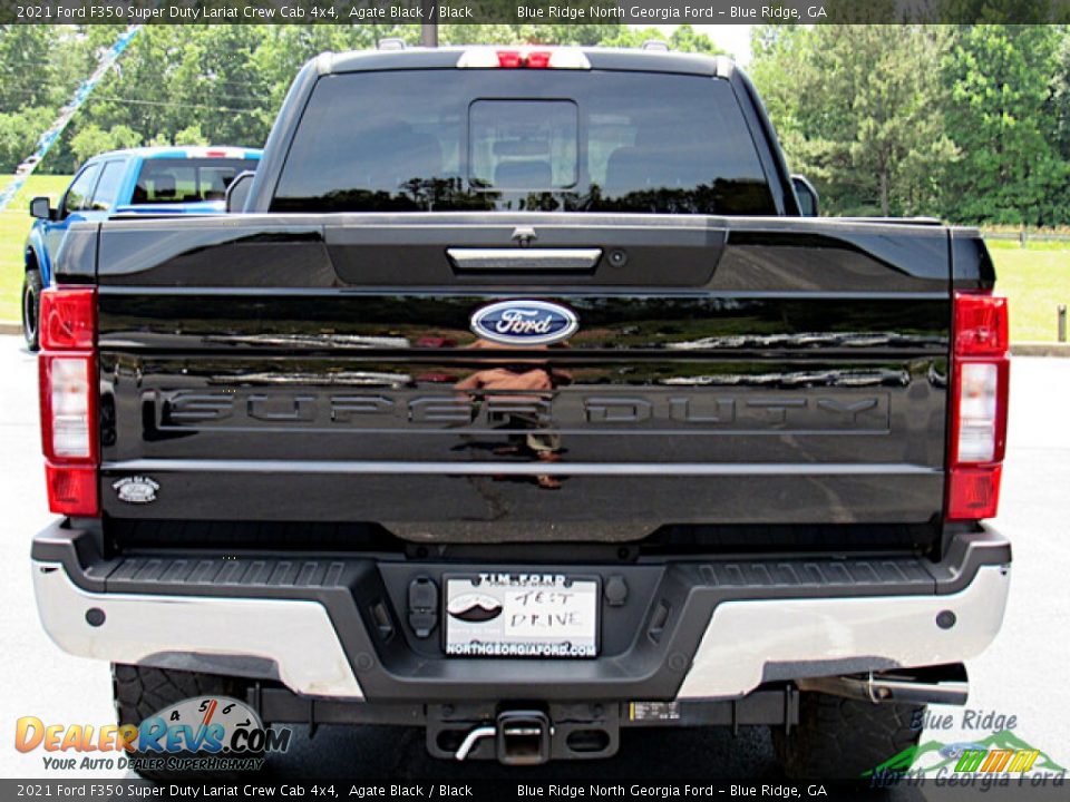 2021 Ford F350 Super Duty Lariat Crew Cab 4x4 Agate Black / Black Photo #4