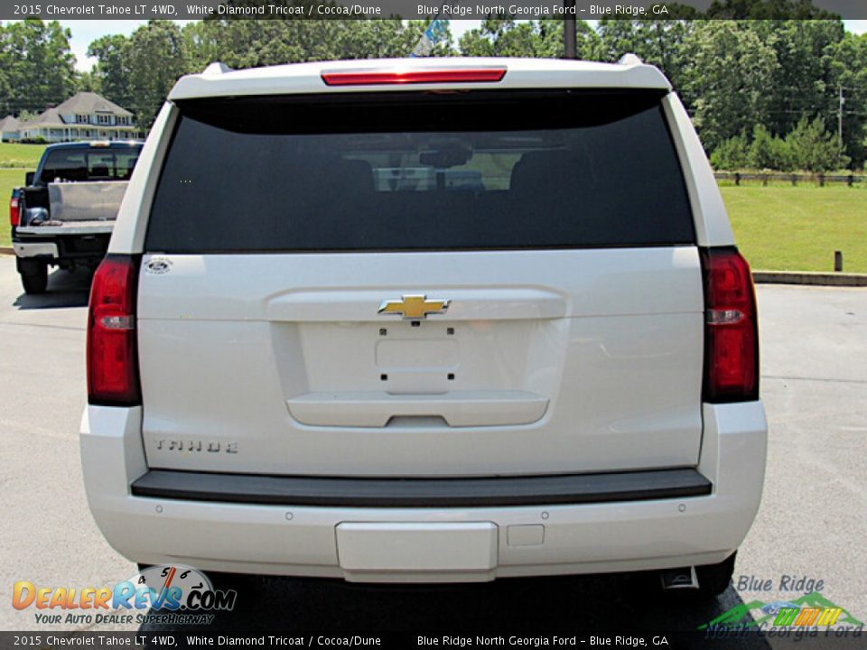 2015 Chevrolet Tahoe LT 4WD White Diamond Tricoat / Cocoa/Dune Photo #4