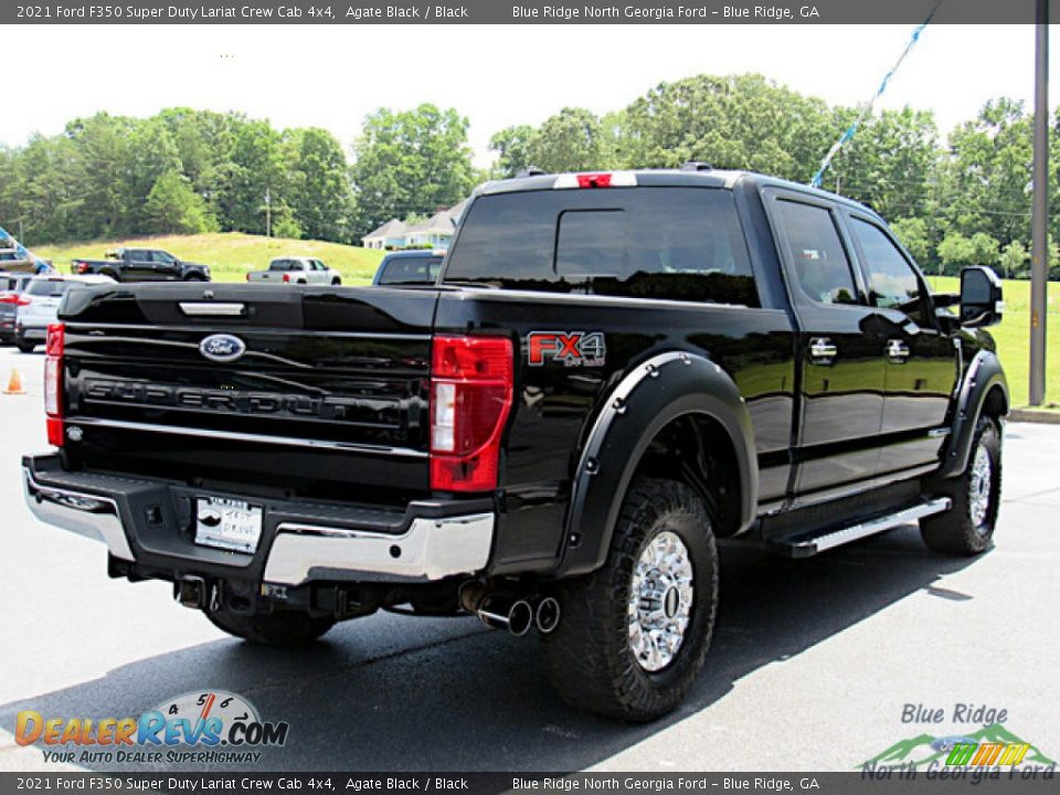 2021 Ford F350 Super Duty Lariat Crew Cab 4x4 Agate Black / Black Photo #5