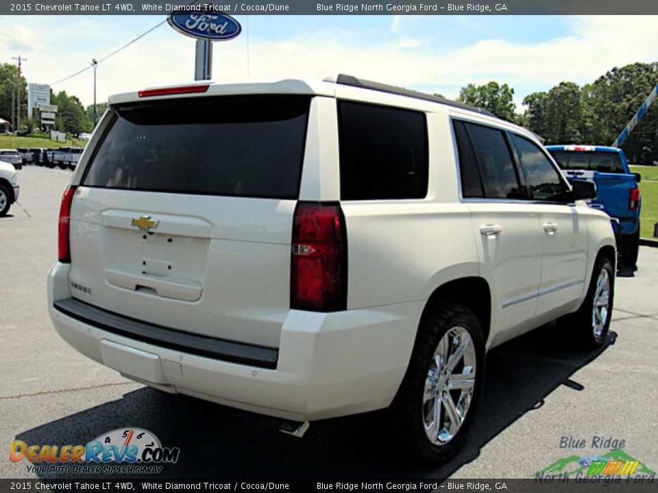 2015 Chevrolet Tahoe LT 4WD White Diamond Tricoat / Cocoa/Dune Photo #5