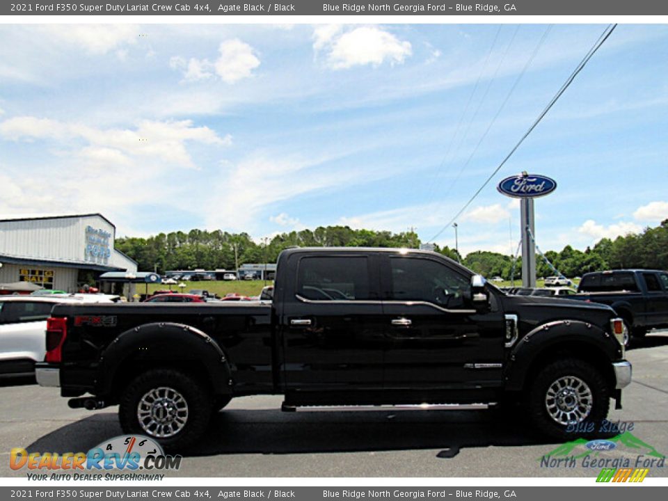 2021 Ford F350 Super Duty Lariat Crew Cab 4x4 Agate Black / Black Photo #6