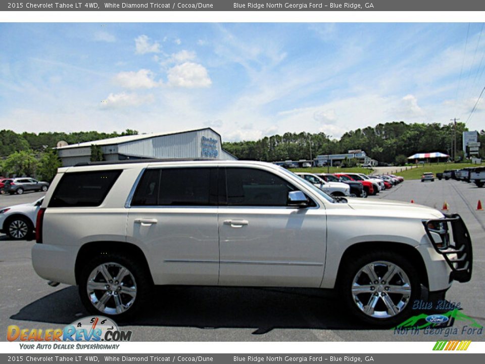 2015 Chevrolet Tahoe LT 4WD White Diamond Tricoat / Cocoa/Dune Photo #6