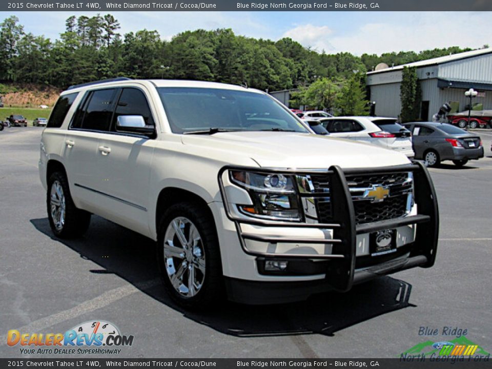 2015 Chevrolet Tahoe LT 4WD White Diamond Tricoat / Cocoa/Dune Photo #7