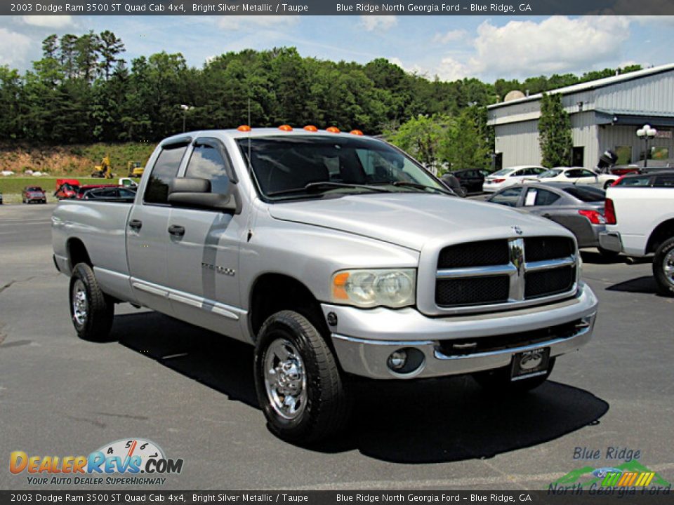 Front 3/4 View of 2003 Dodge Ram 3500 ST Quad Cab 4x4 Photo #7