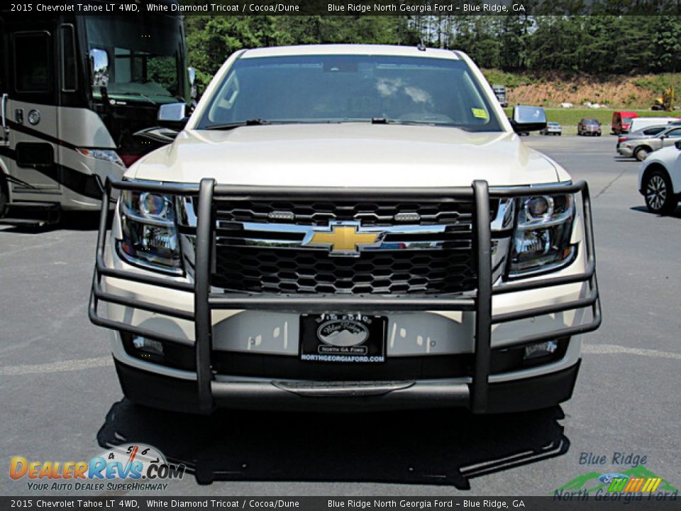 2015 Chevrolet Tahoe LT 4WD White Diamond Tricoat / Cocoa/Dune Photo #8