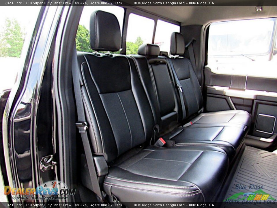 Rear Seat of 2021 Ford F350 Super Duty Lariat Crew Cab 4x4 Photo #13