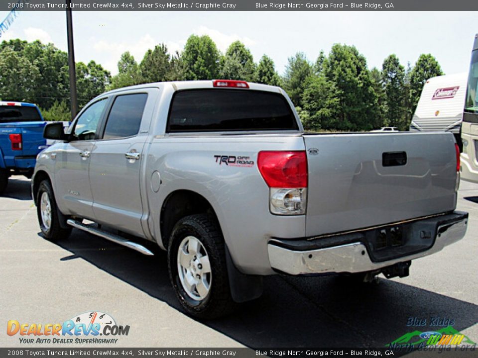 2008 Toyota Tundra Limited CrewMax 4x4 Silver Sky Metallic / Graphite Gray Photo #3