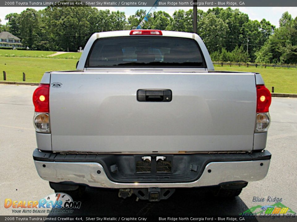 2008 Toyota Tundra Limited CrewMax 4x4 Silver Sky Metallic / Graphite Gray Photo #4