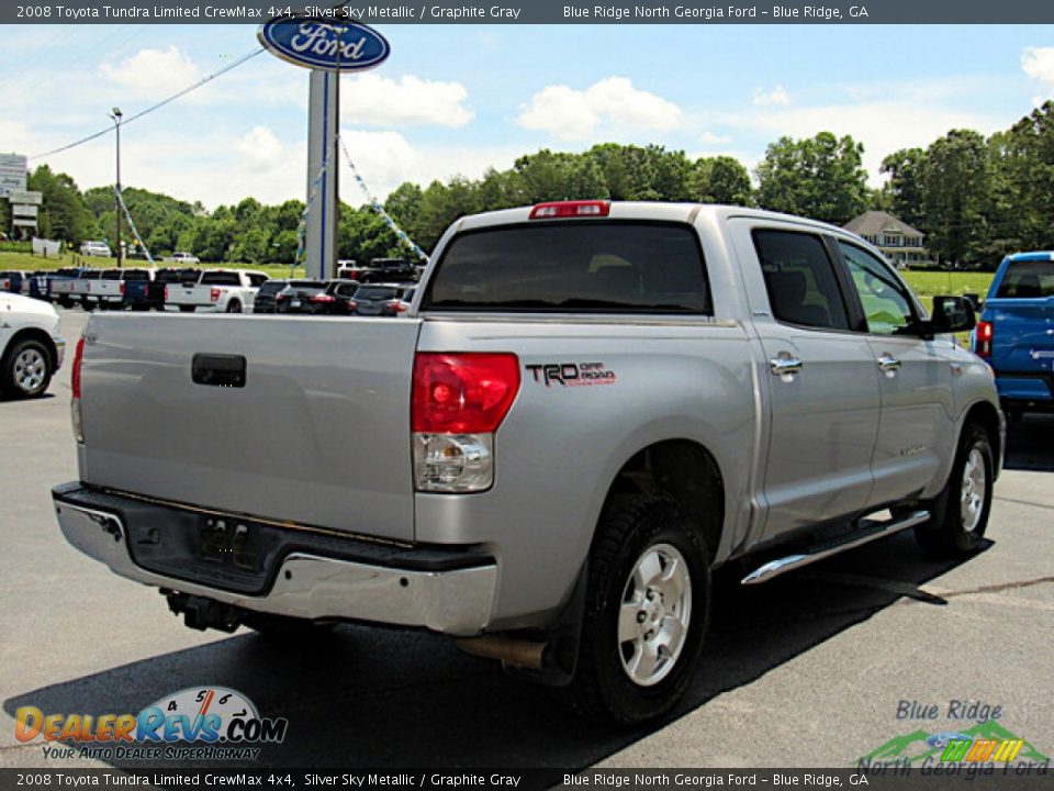 2008 Toyota Tundra Limited CrewMax 4x4 Silver Sky Metallic / Graphite Gray Photo #5