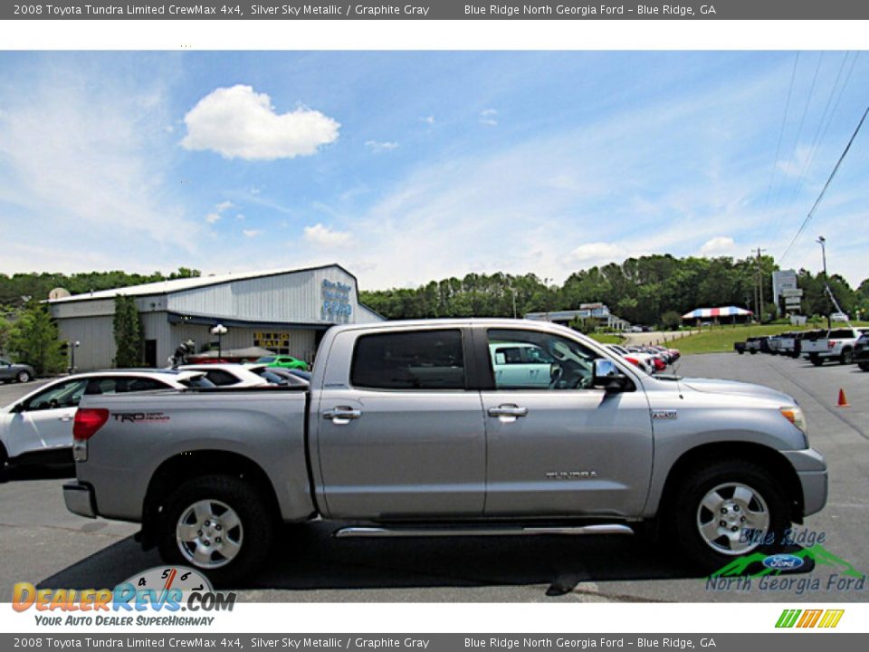 2008 Toyota Tundra Limited CrewMax 4x4 Silver Sky Metallic / Graphite Gray Photo #6