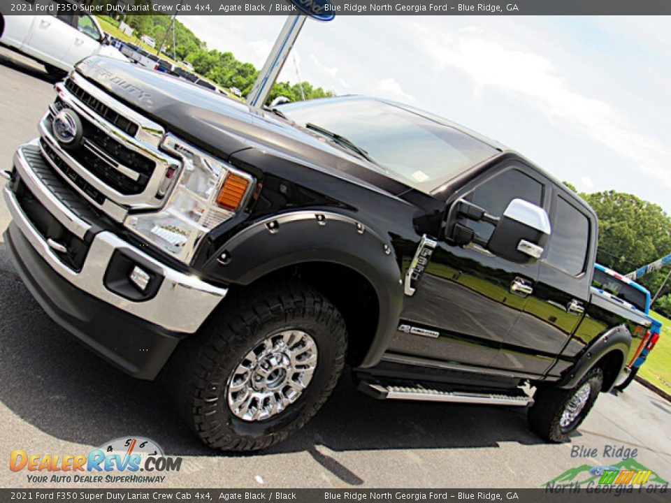 2021 Ford F350 Super Duty Lariat Crew Cab 4x4 Agate Black / Black Photo #30