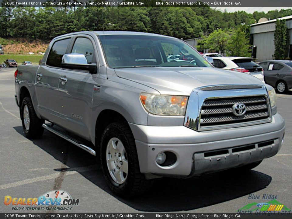 2008 Toyota Tundra Limited CrewMax 4x4 Silver Sky Metallic / Graphite Gray Photo #7