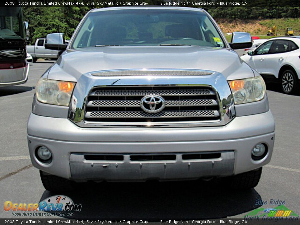 2008 Toyota Tundra Limited CrewMax 4x4 Silver Sky Metallic / Graphite Gray Photo #8