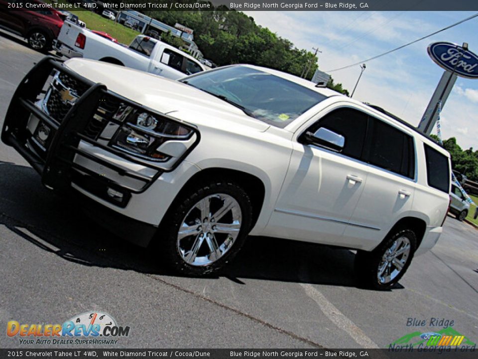 2015 Chevrolet Tahoe LT 4WD White Diamond Tricoat / Cocoa/Dune Photo #28