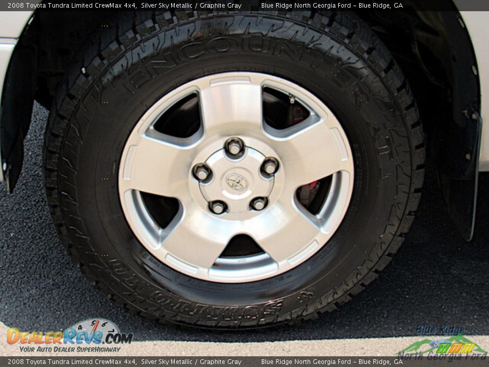 2008 Toyota Tundra Limited CrewMax 4x4 Silver Sky Metallic / Graphite Gray Photo #9