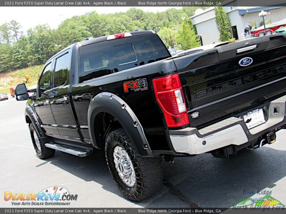 2021 Ford F350 Super Duty Lariat Crew Cab 4x4 Agate Black / Black Photo #33