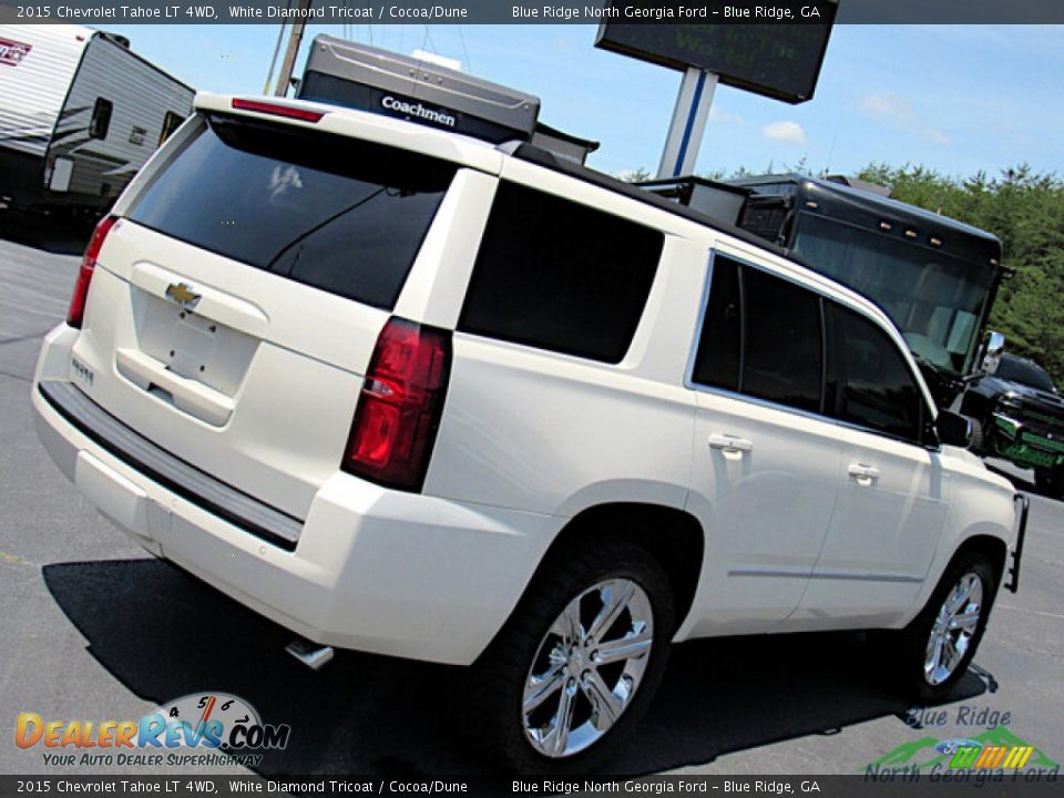 2015 Chevrolet Tahoe LT 4WD White Diamond Tricoat / Cocoa/Dune Photo #30