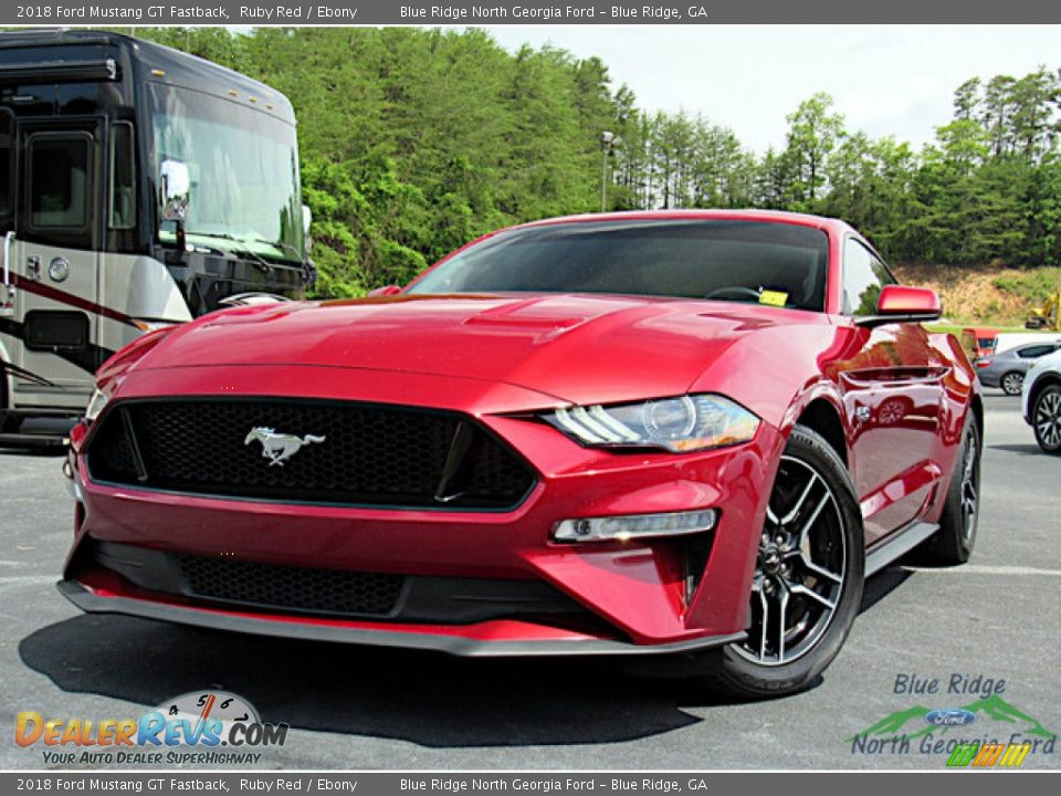 2018 Ford Mustang GT Fastback Ruby Red / Ebony Photo #1