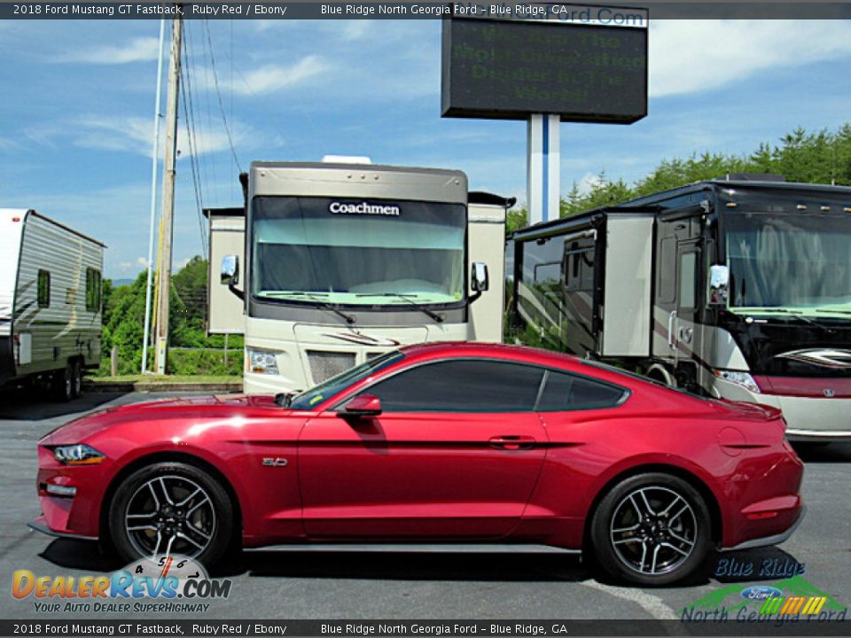 2018 Ford Mustang GT Fastback Ruby Red / Ebony Photo #2