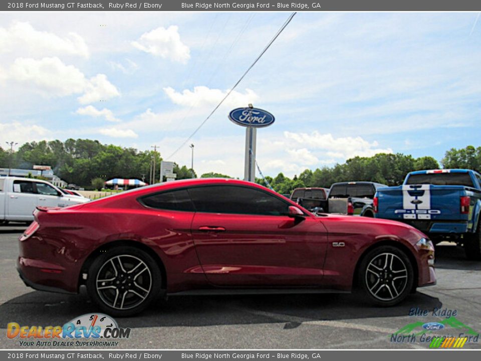 2018 Ford Mustang GT Fastback Ruby Red / Ebony Photo #6