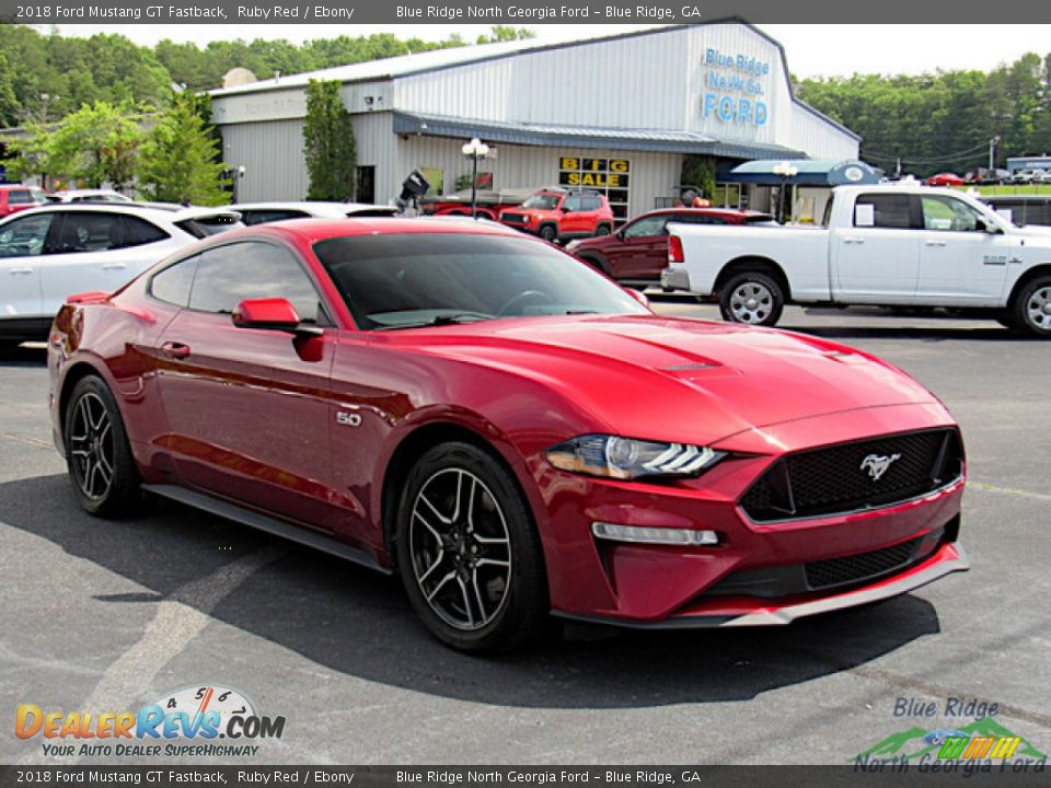 2018 Ford Mustang GT Fastback Ruby Red / Ebony Photo #7