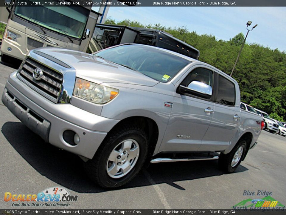 2008 Toyota Tundra Limited CrewMax 4x4 Silver Sky Metallic / Graphite Gray Photo #22