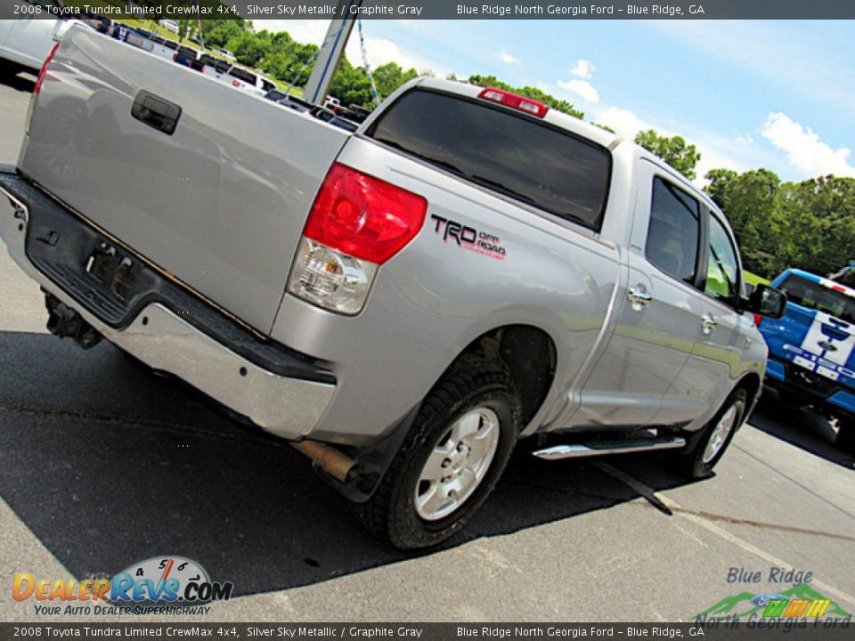 2008 Toyota Tundra Limited CrewMax 4x4 Silver Sky Metallic / Graphite Gray Photo #24