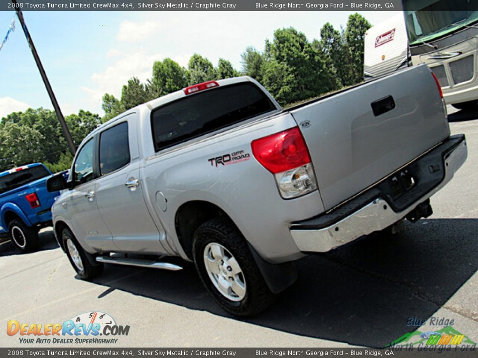 2008 Toyota Tundra Limited CrewMax 4x4 Silver Sky Metallic / Graphite Gray Photo #25