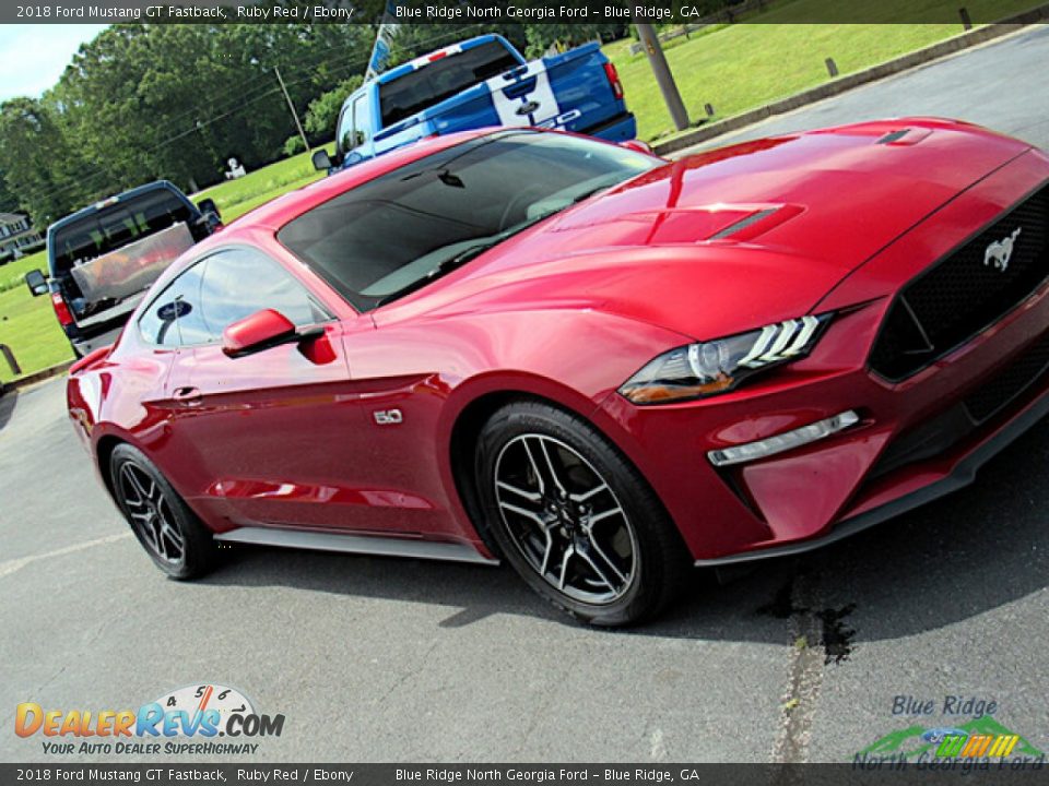 2018 Ford Mustang GT Fastback Ruby Red / Ebony Photo #24