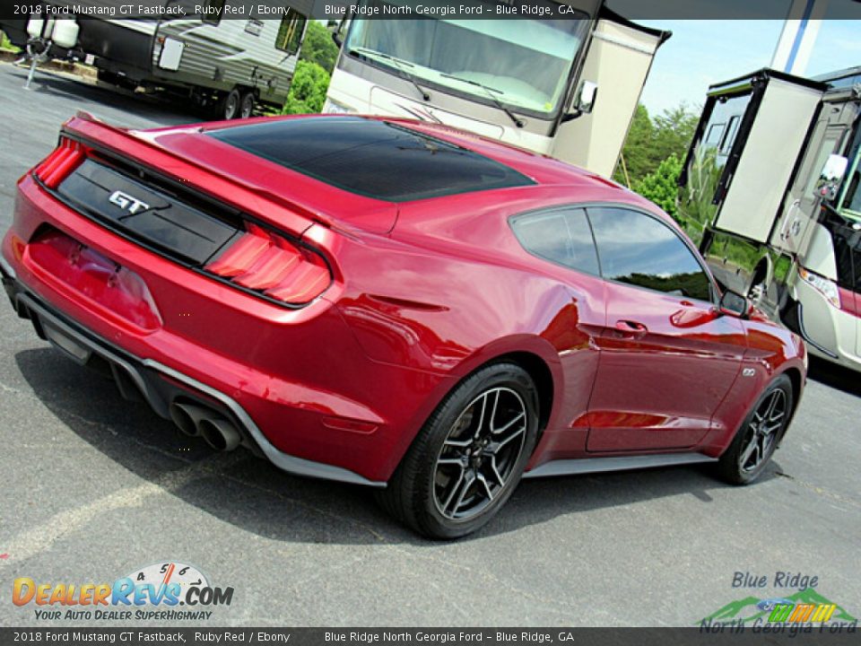 2018 Ford Mustang GT Fastback Ruby Red / Ebony Photo #25
