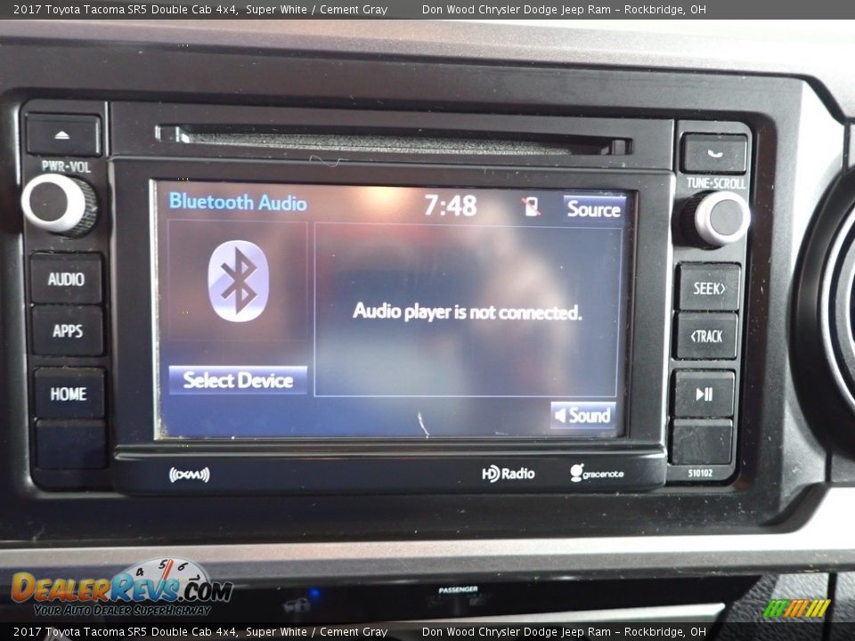 2017 Toyota Tacoma SR5 Double Cab 4x4 Super White / Cement Gray Photo #2