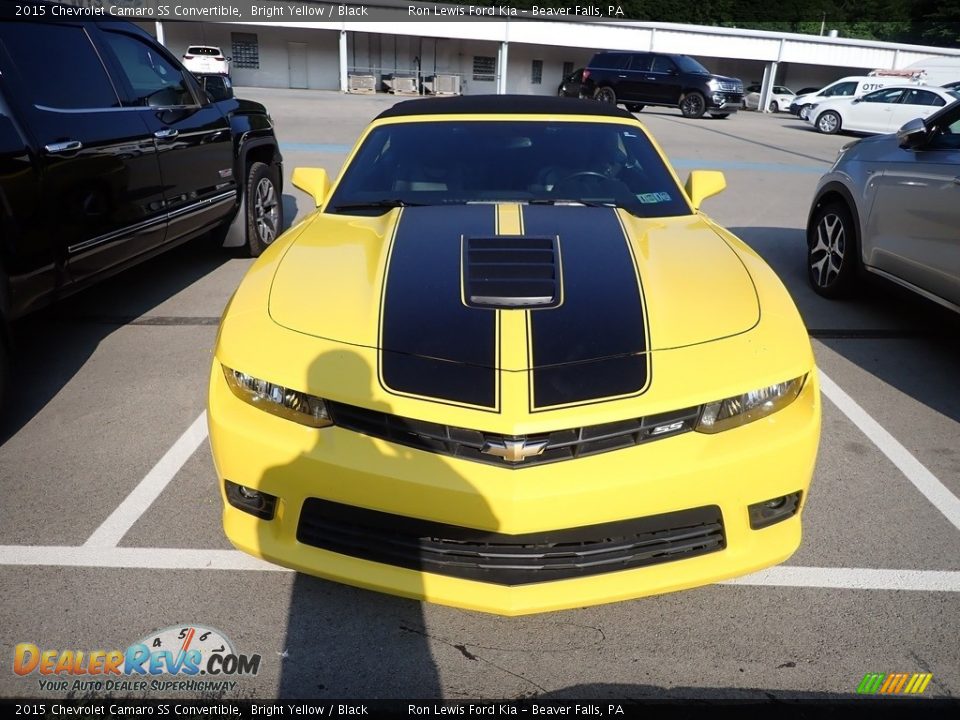 2015 Chevrolet Camaro SS Convertible Bright Yellow / Black Photo #2