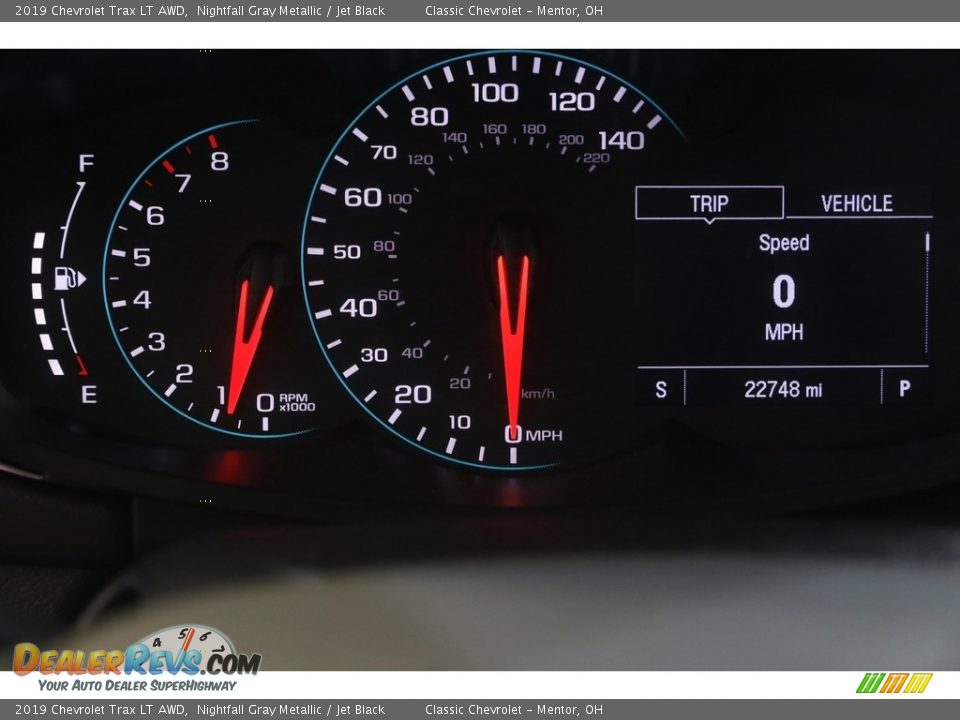2019 Chevrolet Trax LT AWD Nightfall Gray Metallic / Jet Black Photo #8