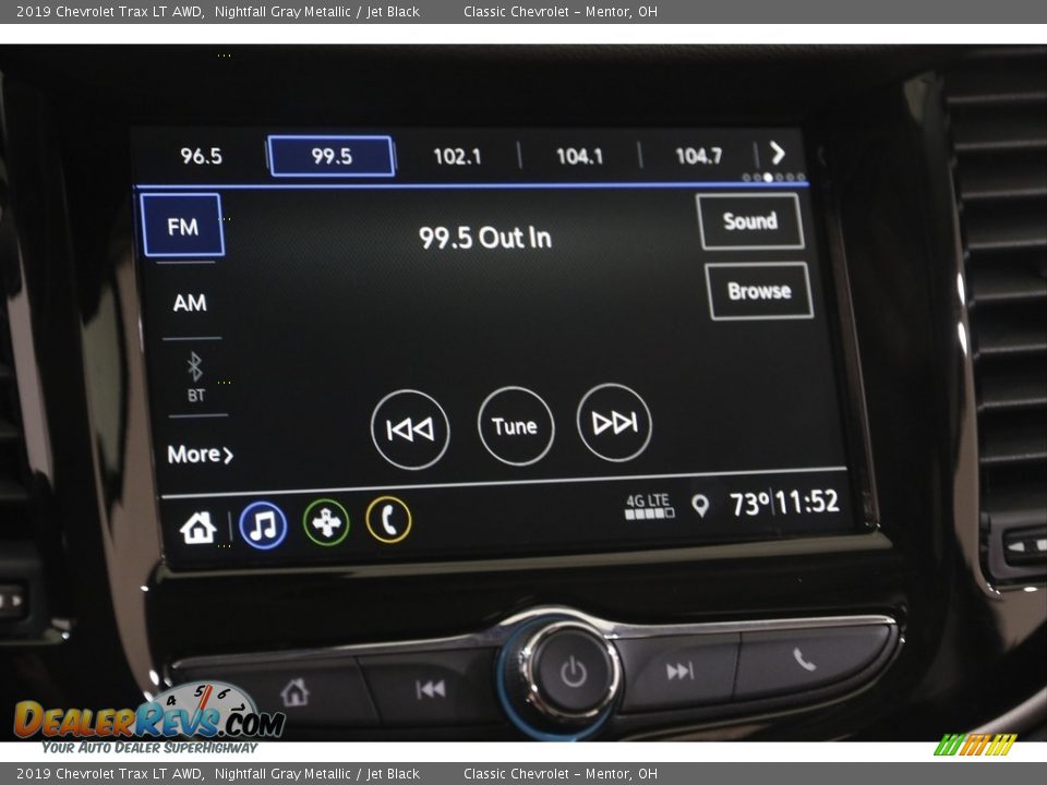 2019 Chevrolet Trax LT AWD Nightfall Gray Metallic / Jet Black Photo #10