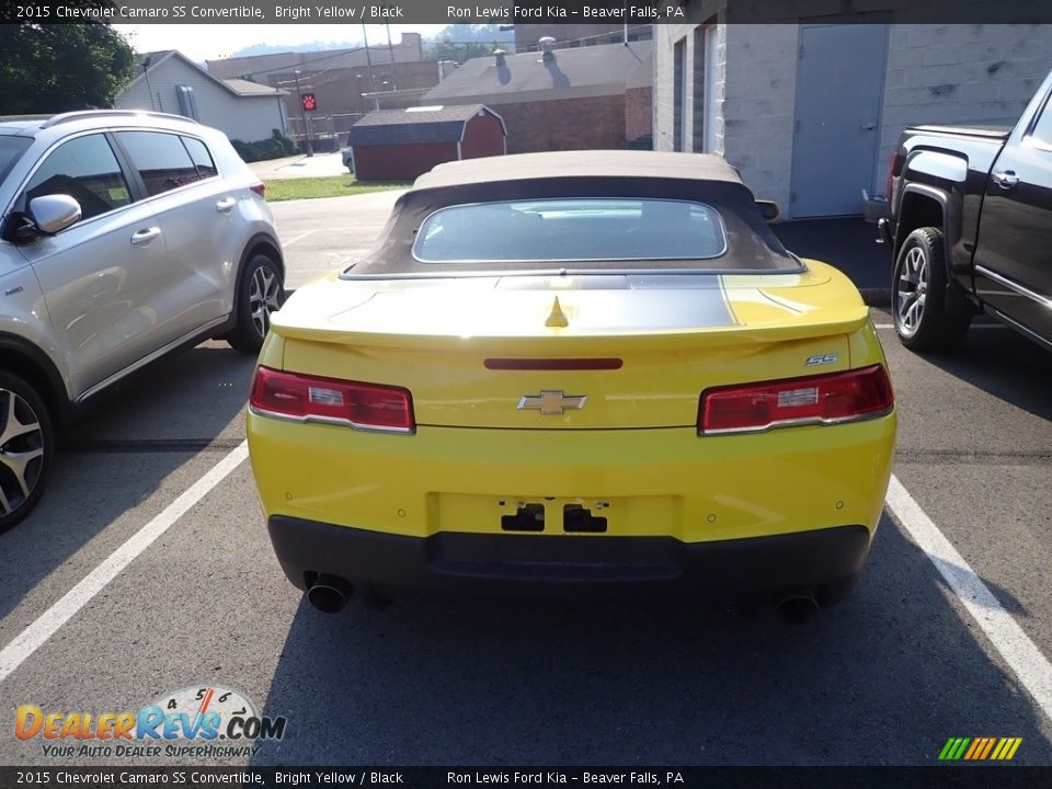 2015 Chevrolet Camaro SS Convertible Bright Yellow / Black Photo #4