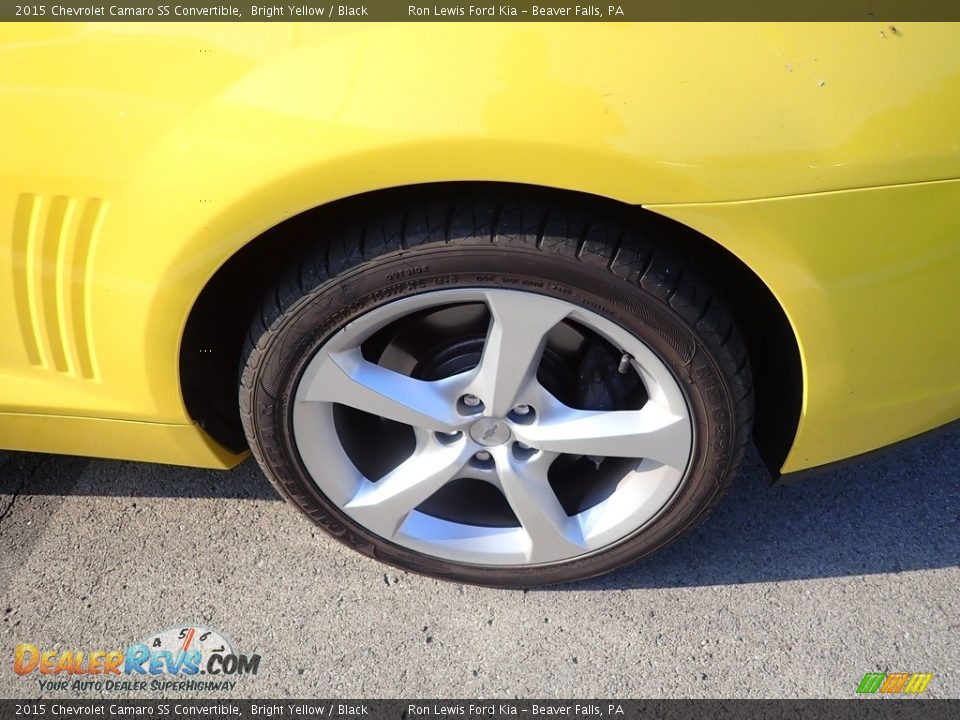 2015 Chevrolet Camaro SS Convertible Bright Yellow / Black Photo #5
