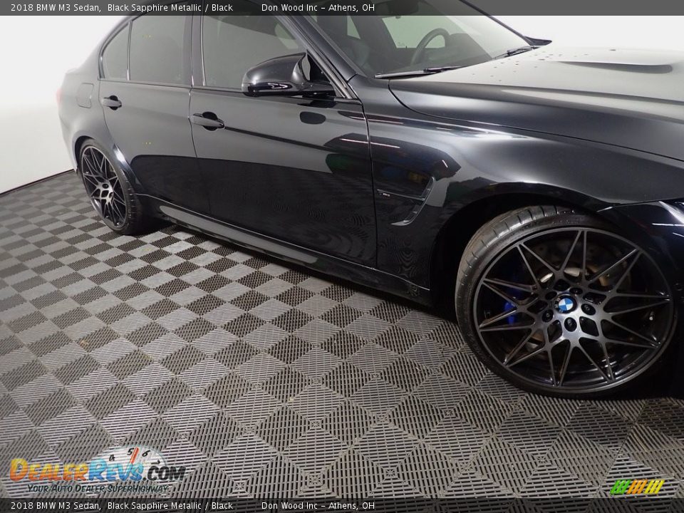2018 BMW M3 Sedan Black Sapphire Metallic / Black Photo #4