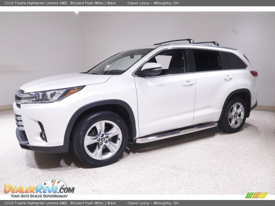 2019 Toyota Highlander Limited AWD Blizzard Pearl White / Black Photo #3