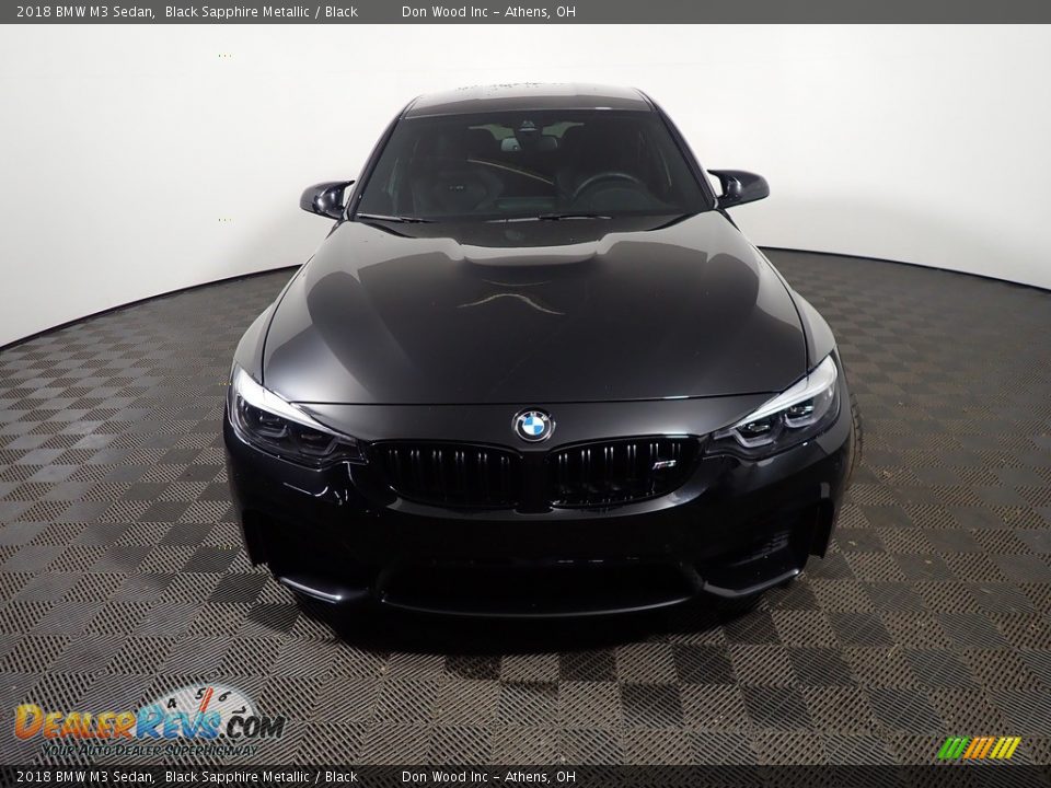 2018 BMW M3 Sedan Black Sapphire Metallic / Black Photo #5