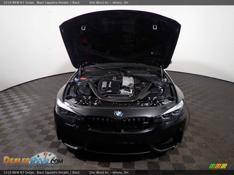 2018 BMW M3 Sedan Black Sapphire Metallic / Black Photo #6