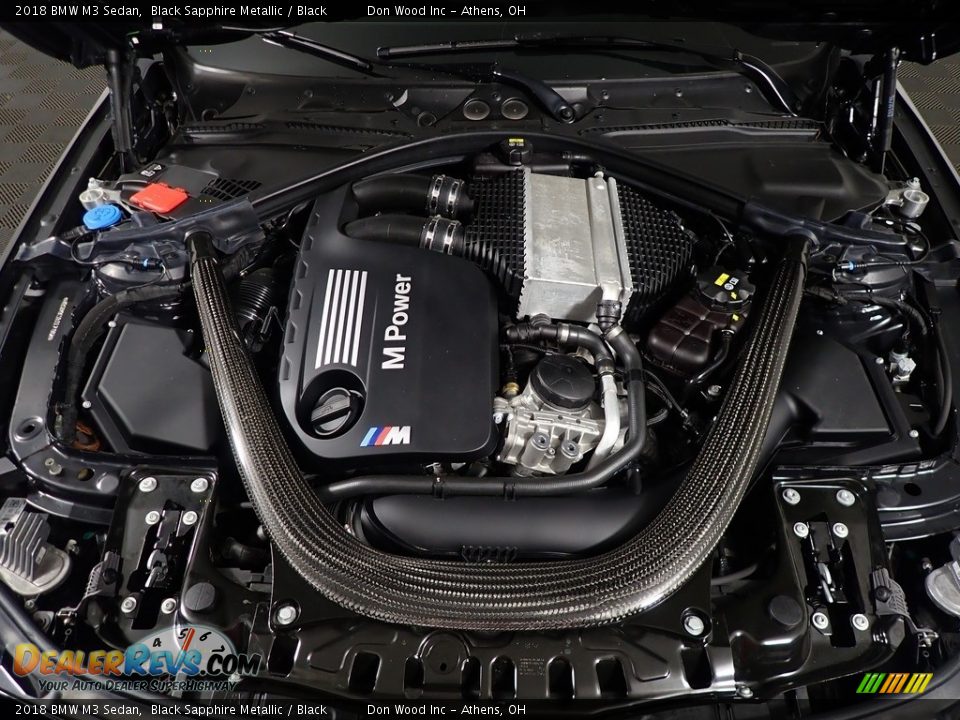 2018 BMW M3 Sedan Black Sapphire Metallic / Black Photo #7