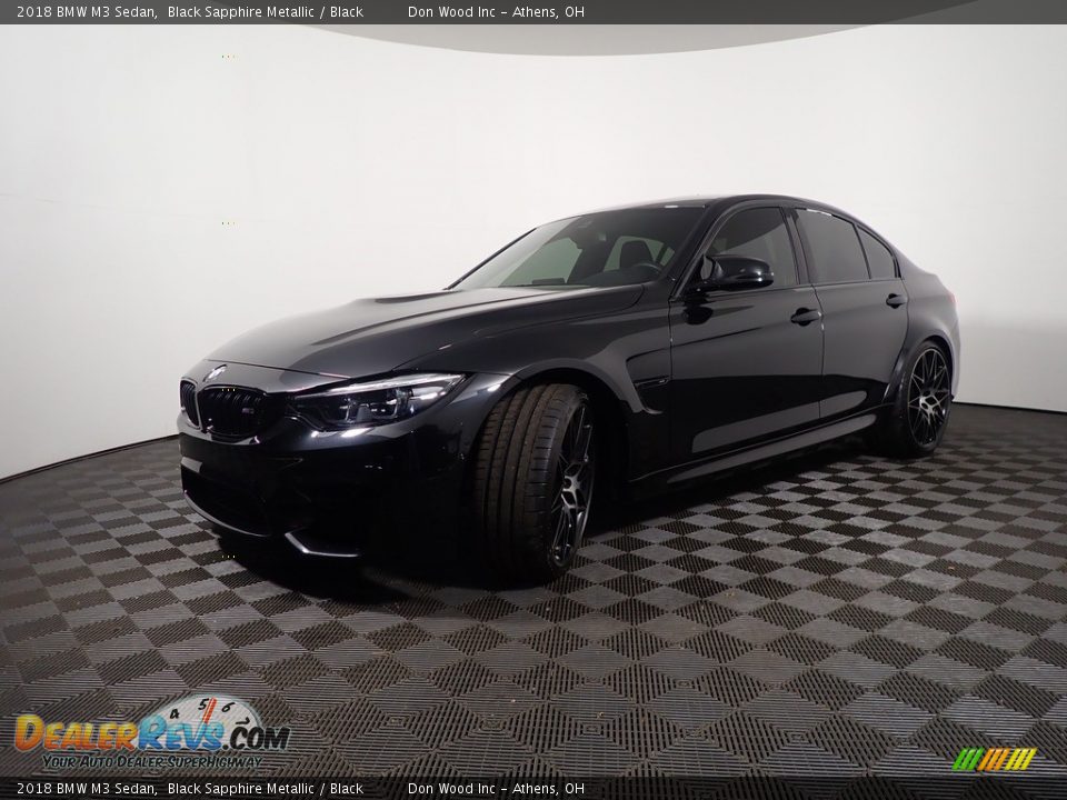 2018 BMW M3 Sedan Black Sapphire Metallic / Black Photo #8