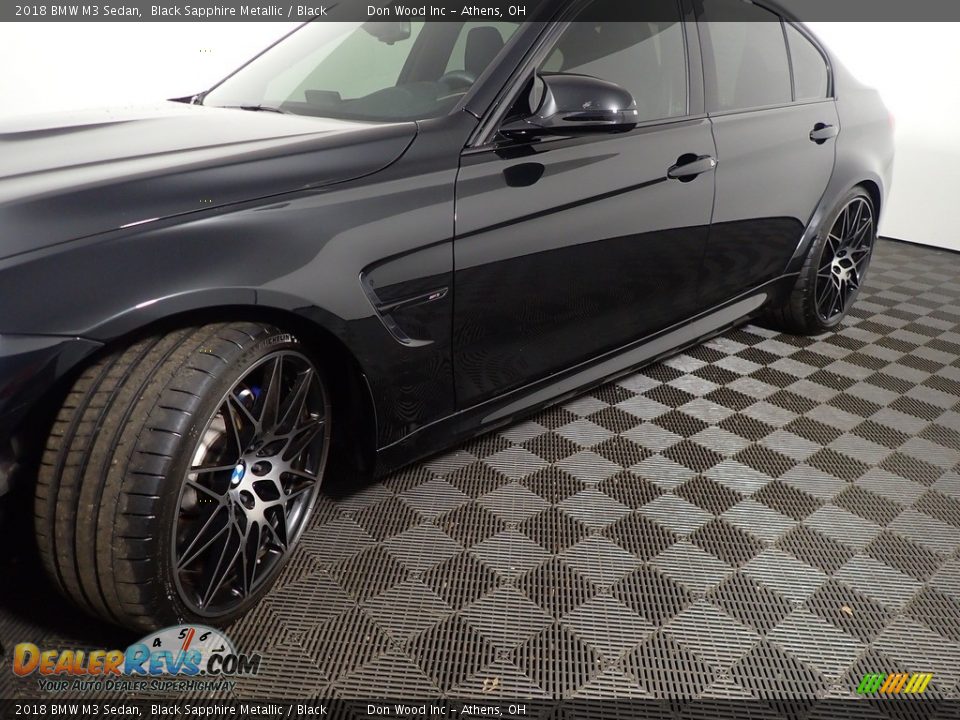 2018 BMW M3 Sedan Black Sapphire Metallic / Black Photo #10