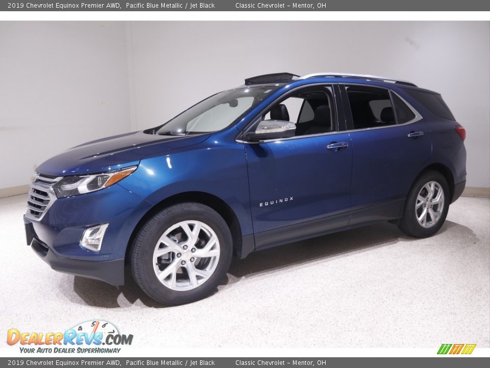 2019 Chevrolet Equinox Premier AWD Pacific Blue Metallic / Jet Black Photo #3